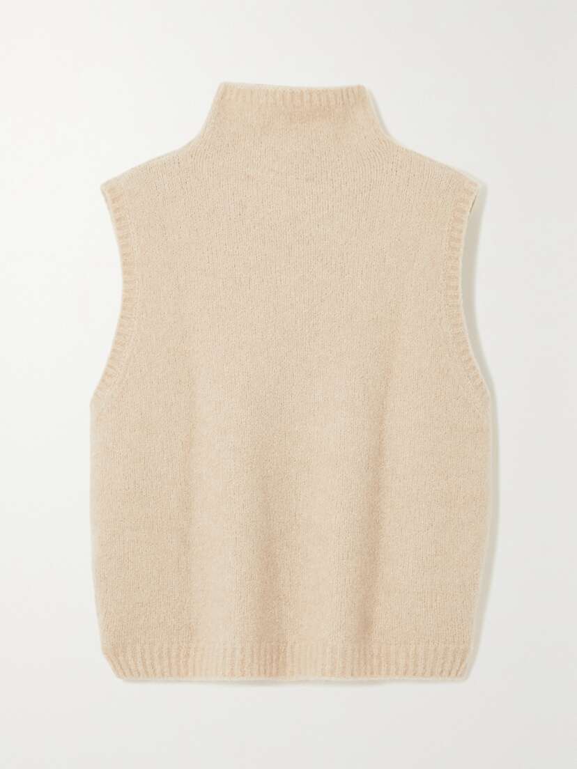 Lisa Yang Ember Bouclé-knit Cashmere Vest