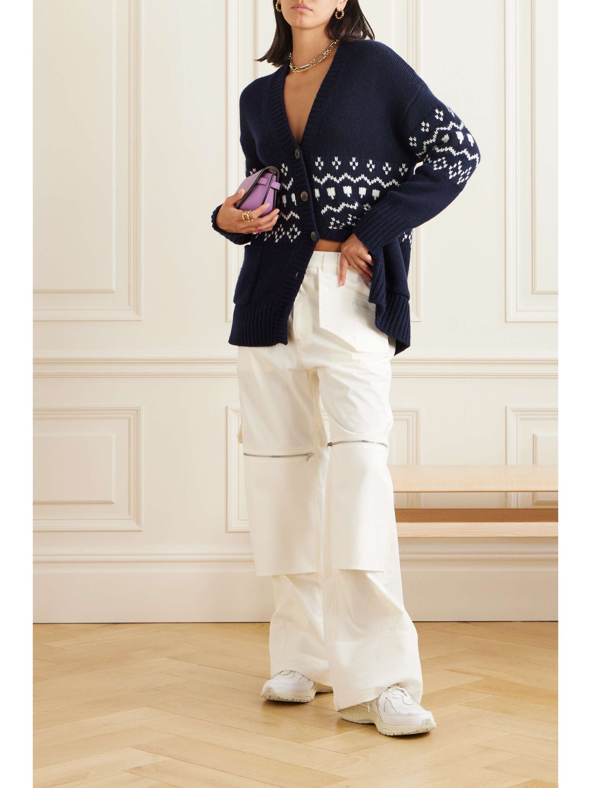 LISA YANG Greyson Fair Isle cashmere cardigan | NET-A-PORTER