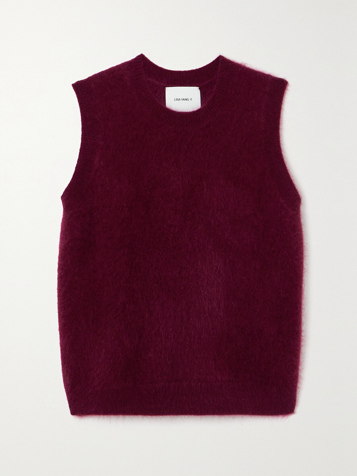 LISA YANG - Ebby Brushed Cashmere Vest - Red