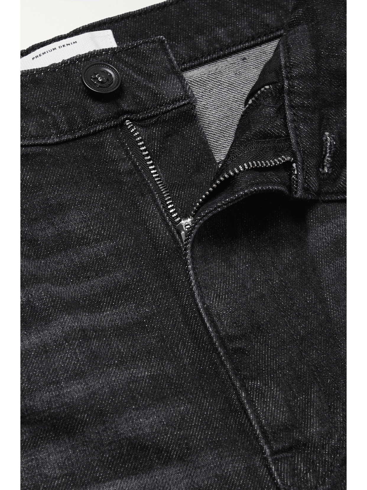 Shop Slvrlake + Net Sustain London Cropped High-rise Straight-leg Organic Jeans In Black