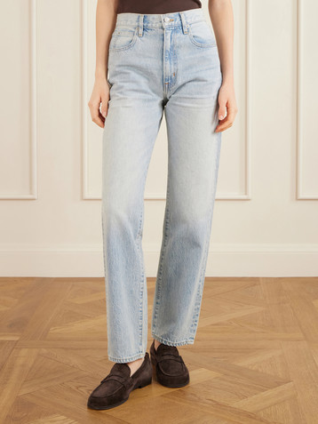 SLVRLAKE + NET SUSTAIN London high-rise straight-leg organic jeans