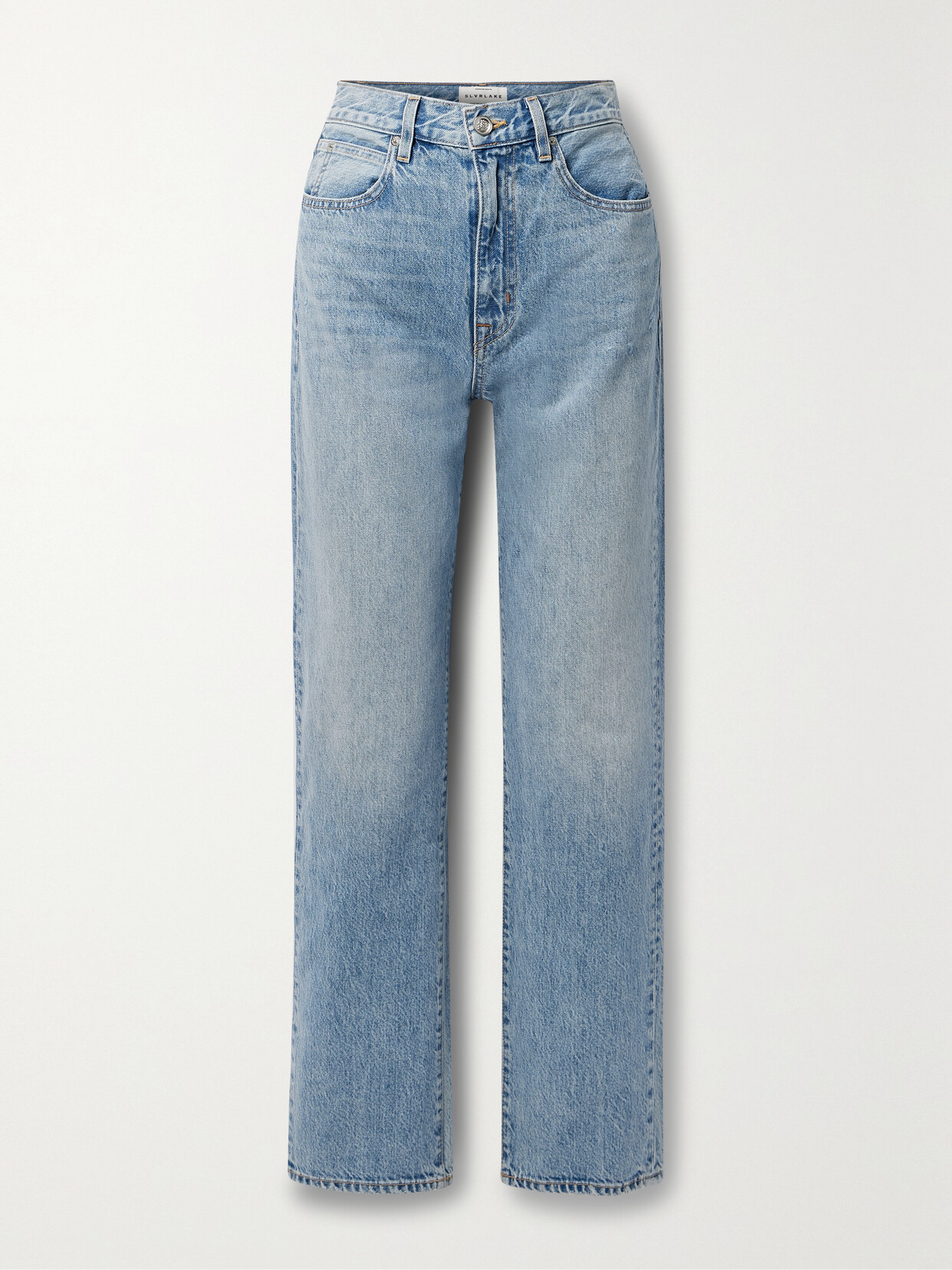SLVRLAKE - + Net Sustain London High-rise Straight-leg Organic Jeans - Blue