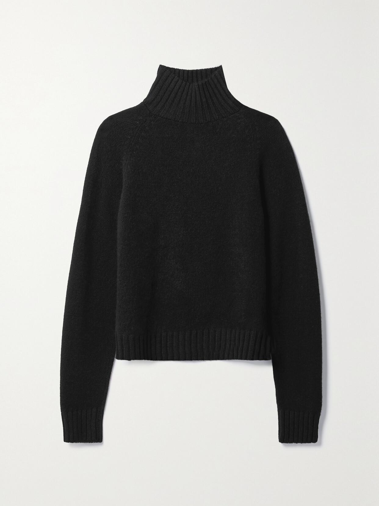 The Elder Statesman Cashmere Turtleneck Sweater - Black