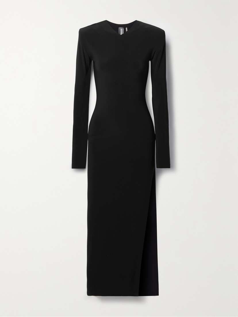 Norma Kamali Stretch-jersey Midi Dress