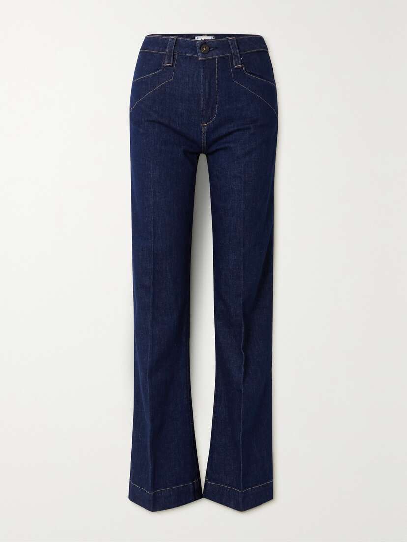 PAIGE Leenah High-rise Wide-leg Jeans