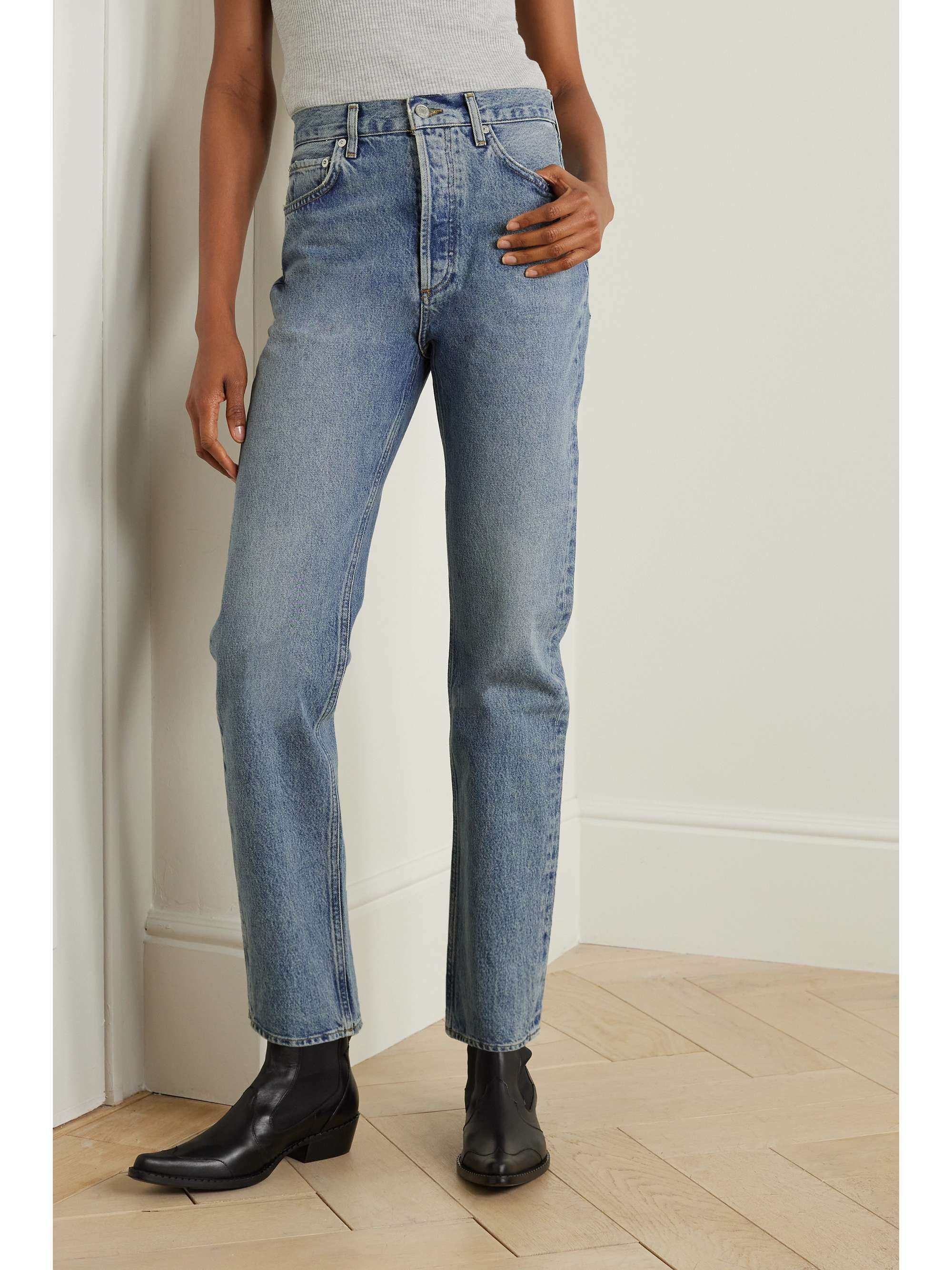 AGOLDE + NET SUSTAIN '90s Pinch Waist high-rise straight-leg organic jeans