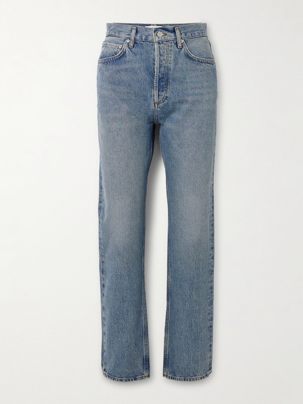 AGOLDE + Net Sustain'90s Pinch Waist High-rise Straight-leg Organic Jeans - Blue