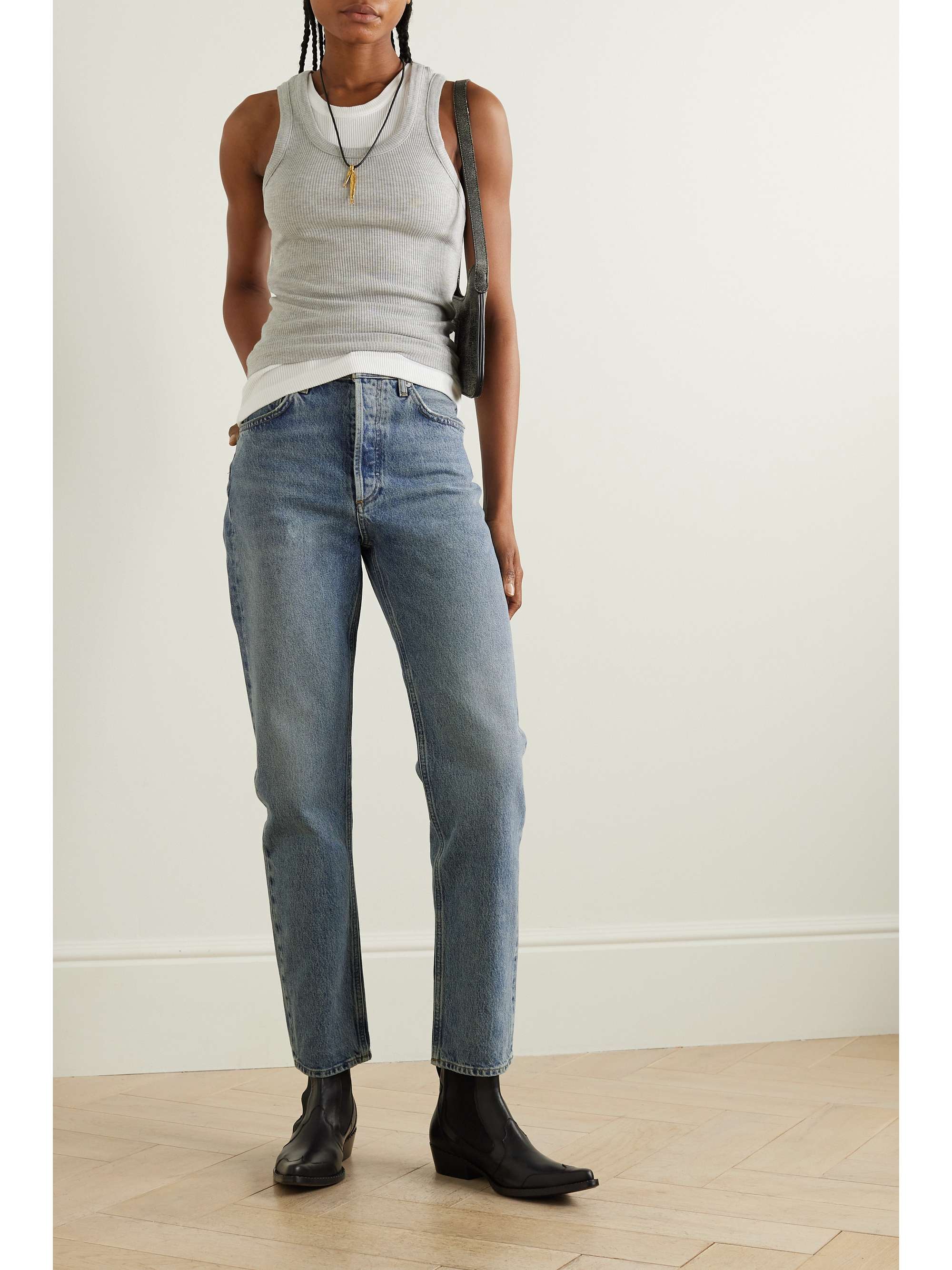 AGOLDE + NET SUSTAIN '90s Pinch Waist high-rise straight-leg organic jeans