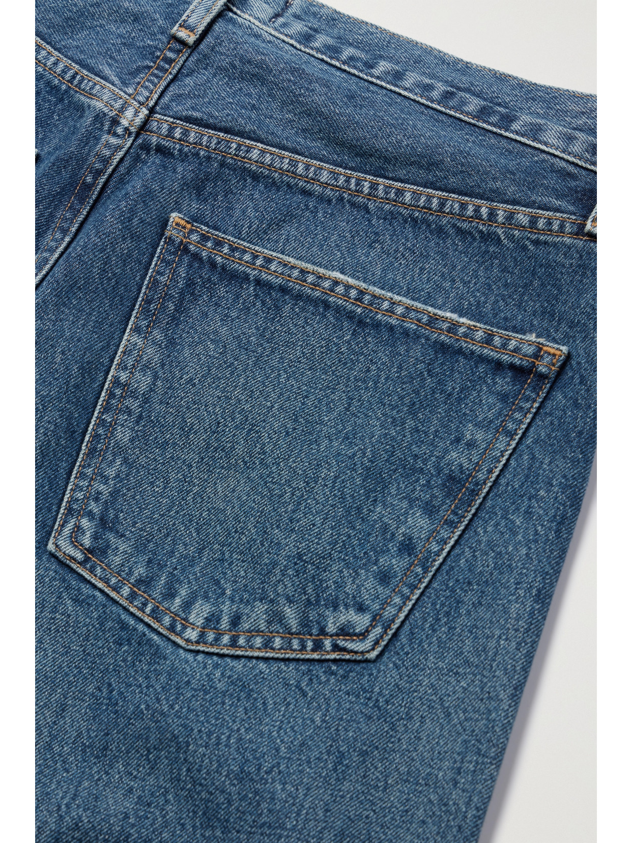 Shop Agolde + Net Sustain '90s Mid-rise Straight-leg Organic Jeans In Blue