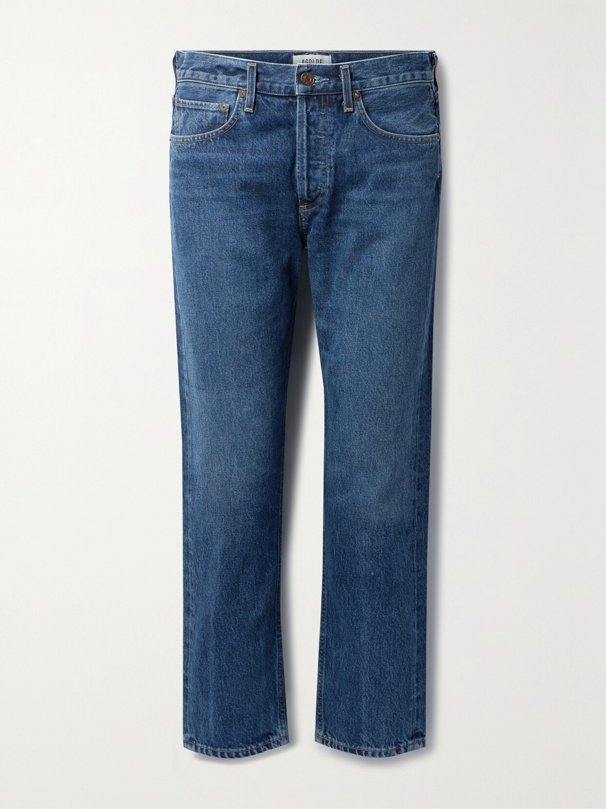 AGOLDE Parker Mid-rise Straight-leg Jeans - Blue