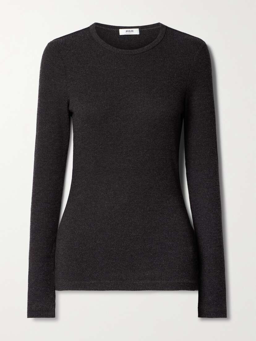 AGOLDE Delphi Ribbed Jersey Top - x large