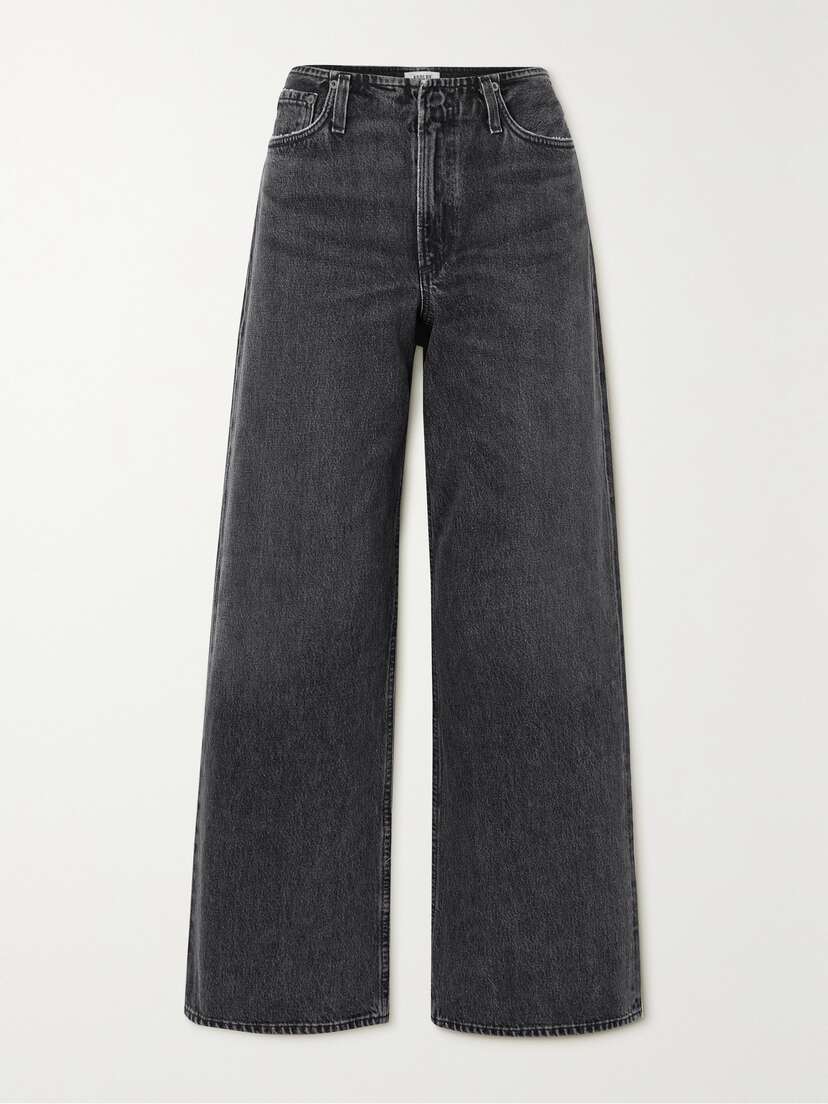 AGOLDE + Net Sustain Lex Low-rise Wide-leg Organic Jeans