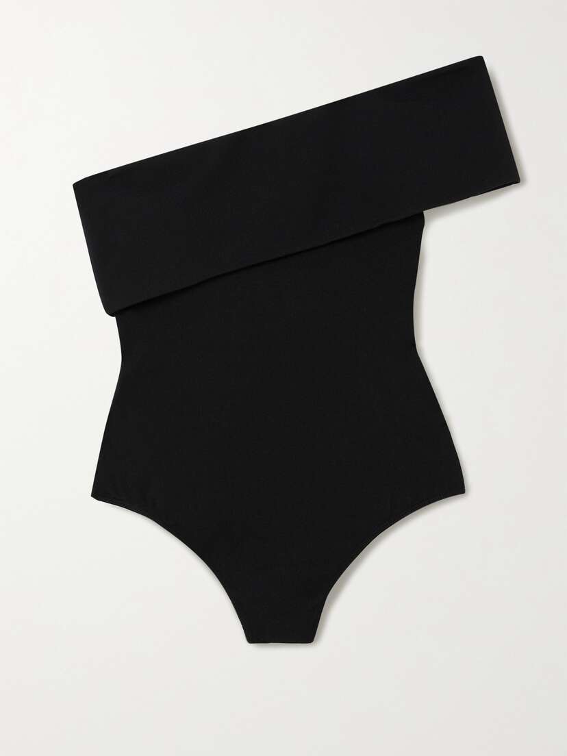 AGOLDE Bree One-shoulder Stretch-knit Bodysuit - x small