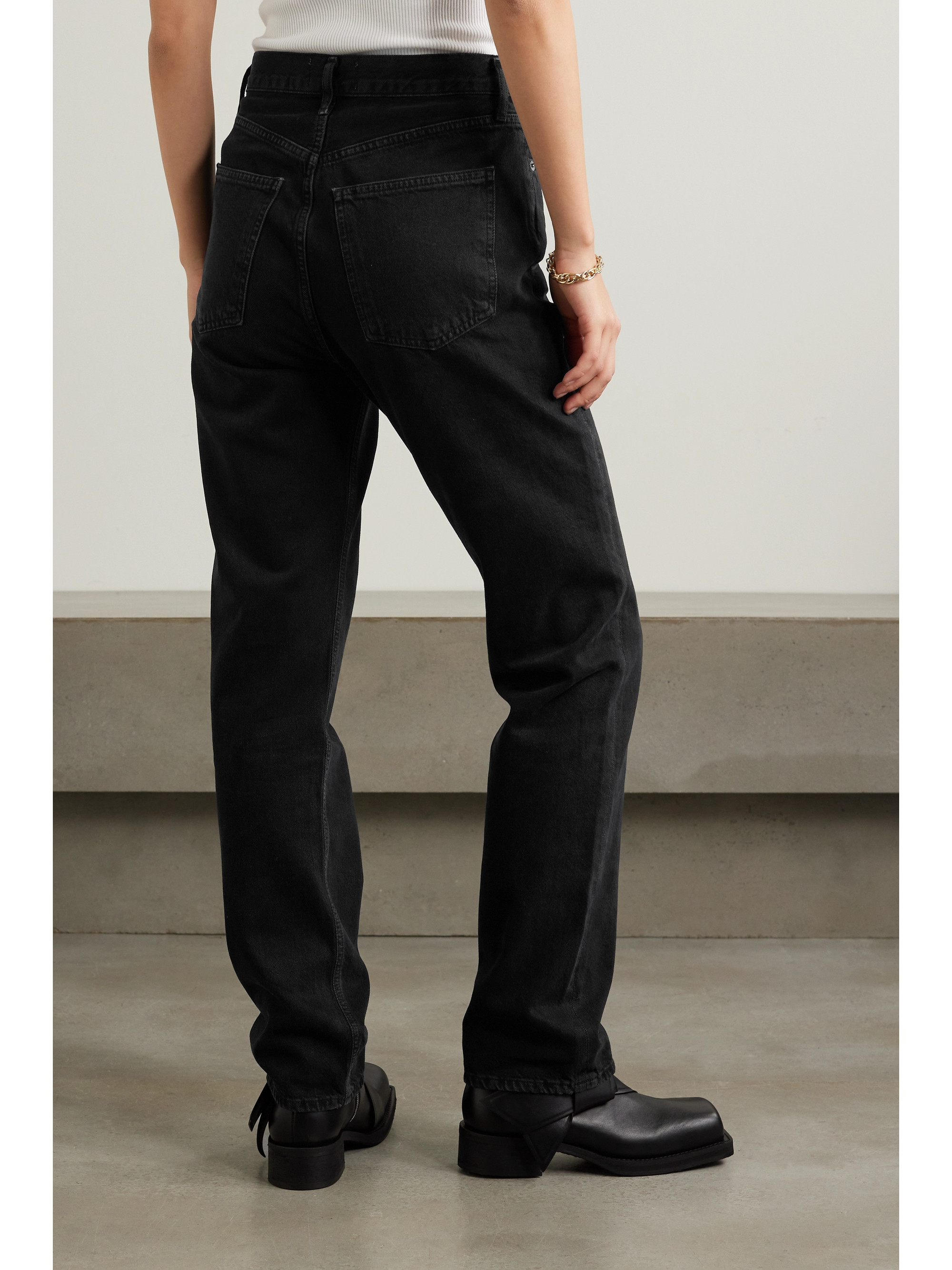Agolde + NET SUSTAIN '90s Pinch Waist Long high-rise straight-leg organic jeans thumbnail