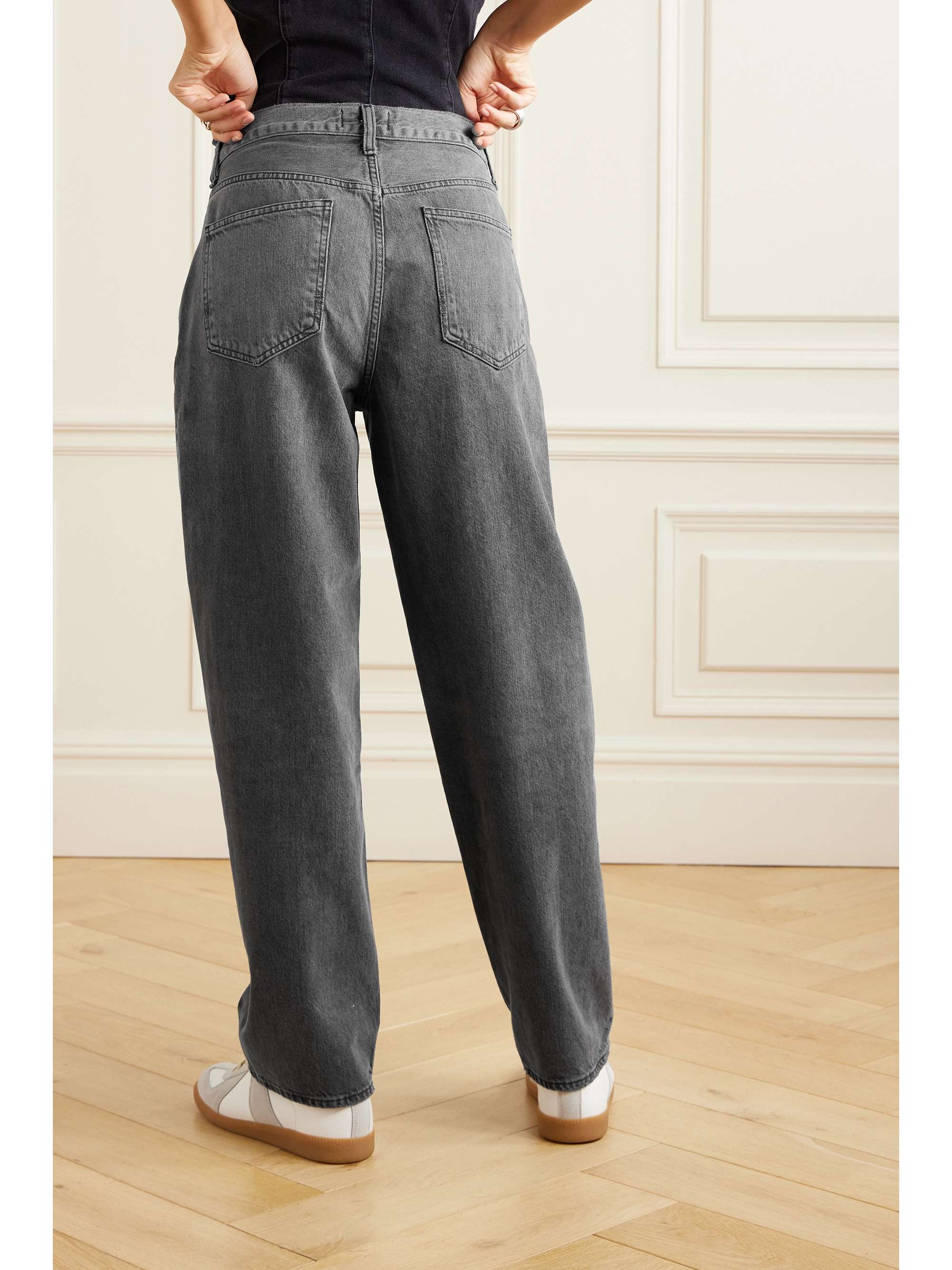 AGOLDE Criss Cross Upsized high-rise tapered jeans