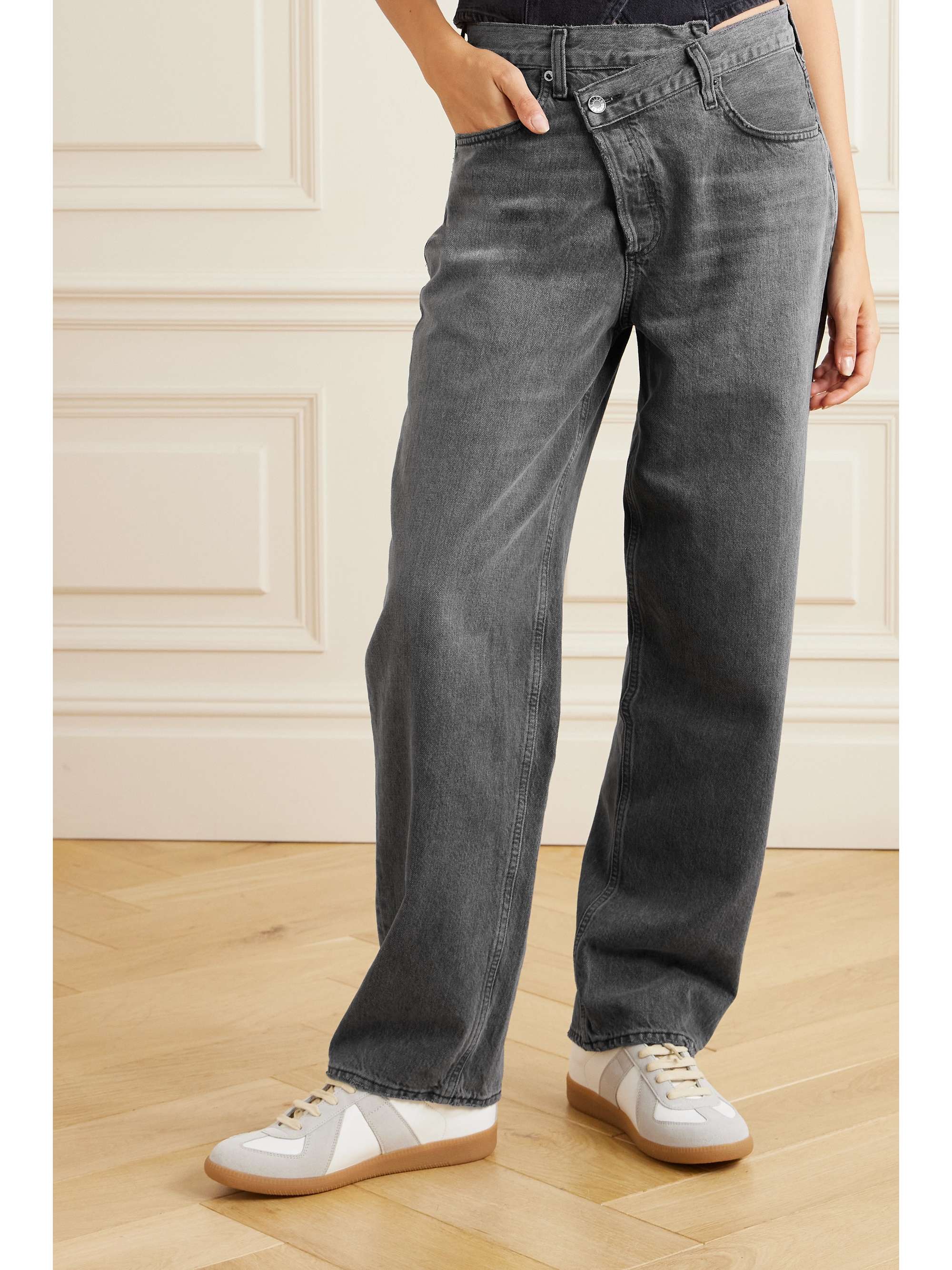 AGOLDE Criss Cross Upsized high-rise tapered jeans