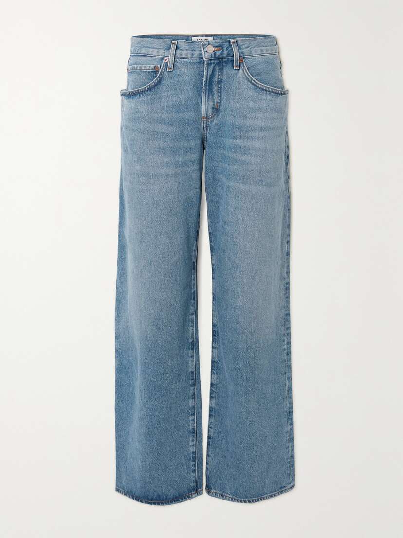 AGOLDE + Net Sustain Fusion Low-rise Straight-leg Organic Jeans