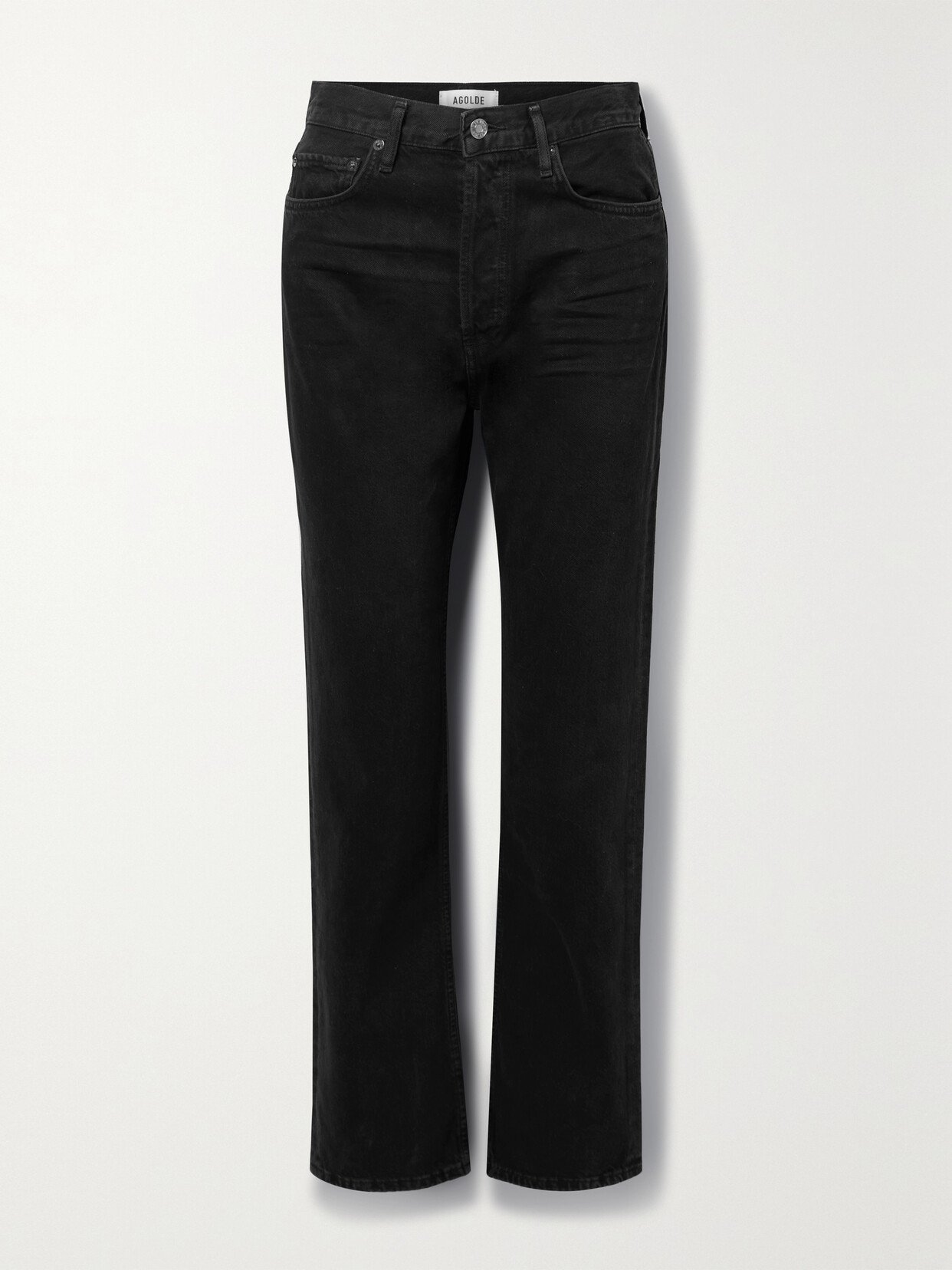 AGOLDE - '90s Pinch Waist High-rise Straight-leg Recycled Jeans - Black