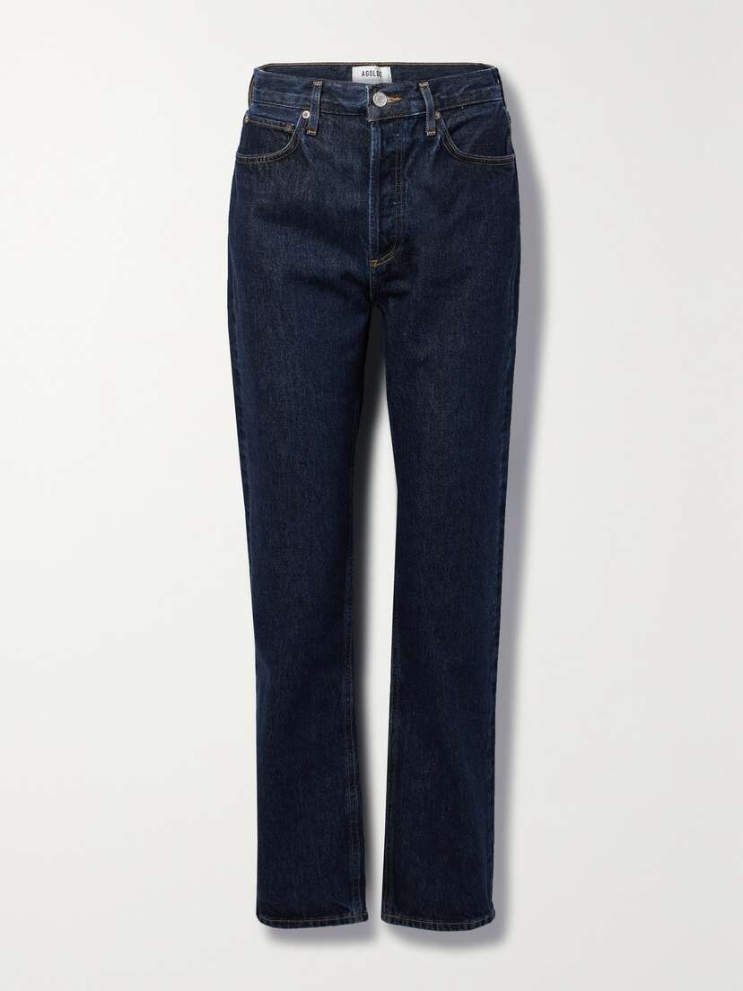 AGOLDE + Net Sustain'90s Pinch Waist Long High-rise Straight-leg Organic Jeans