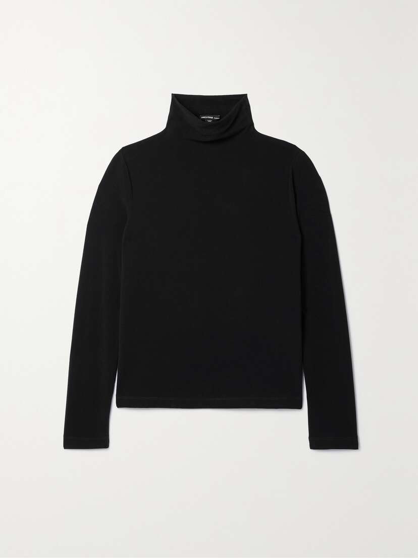 James Perse Jersey Turtleneck Top