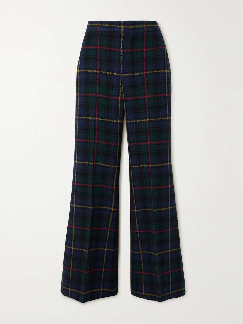 Polo Ralph Lauren Tartan Wool Flared Pants