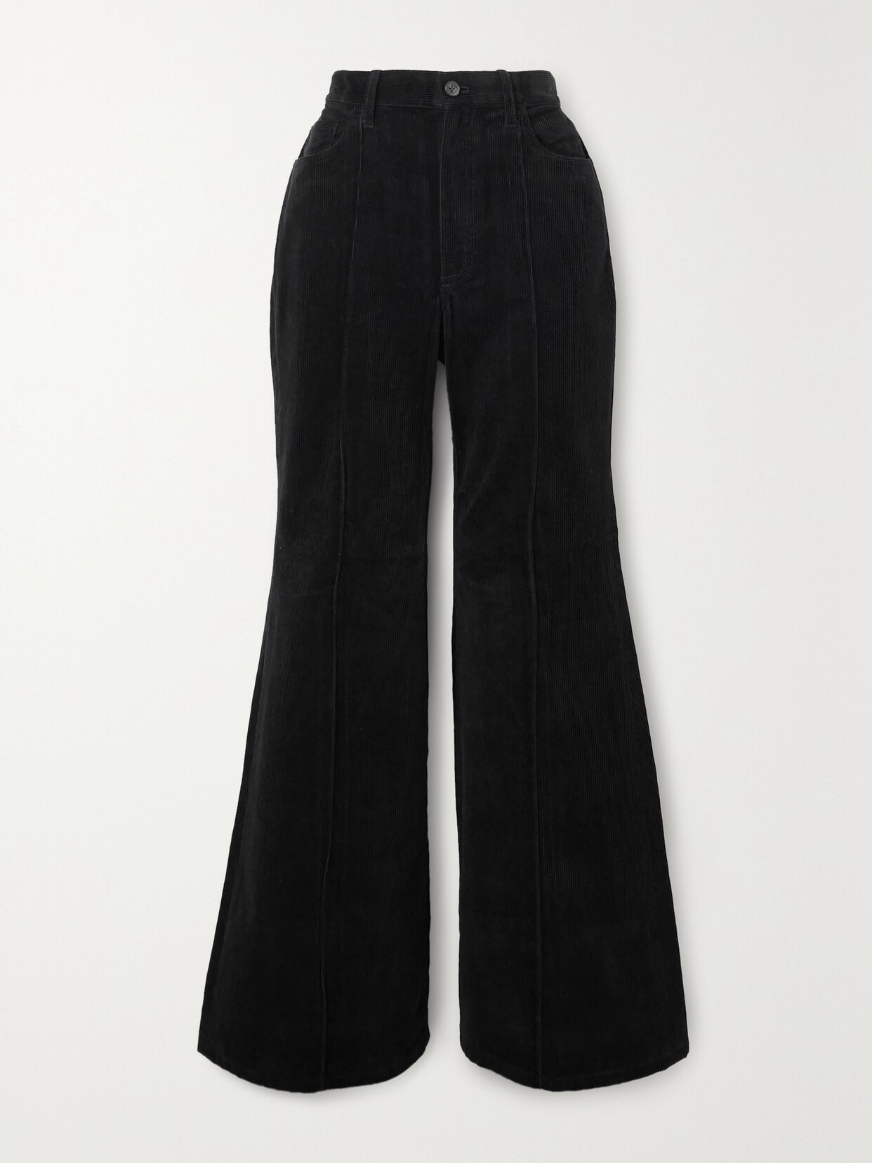 Polo Ralph Lauren Cotton-corduroy Flared Pants - Black