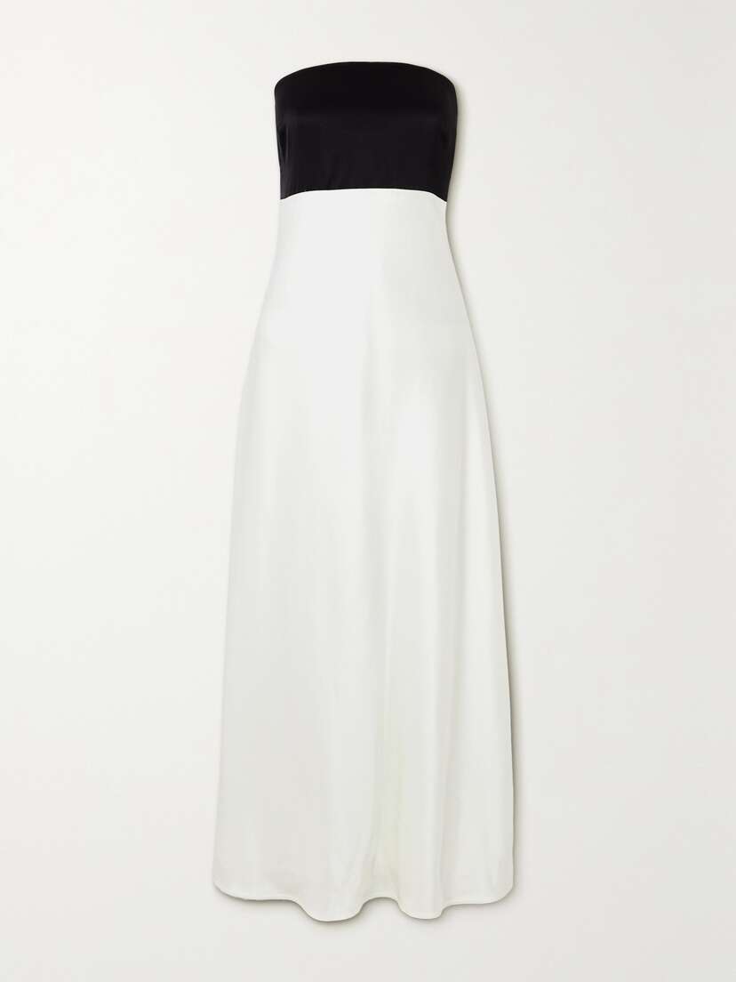 Polo Ralph Lauren Ralia Strapless Two-tone Satin Gown