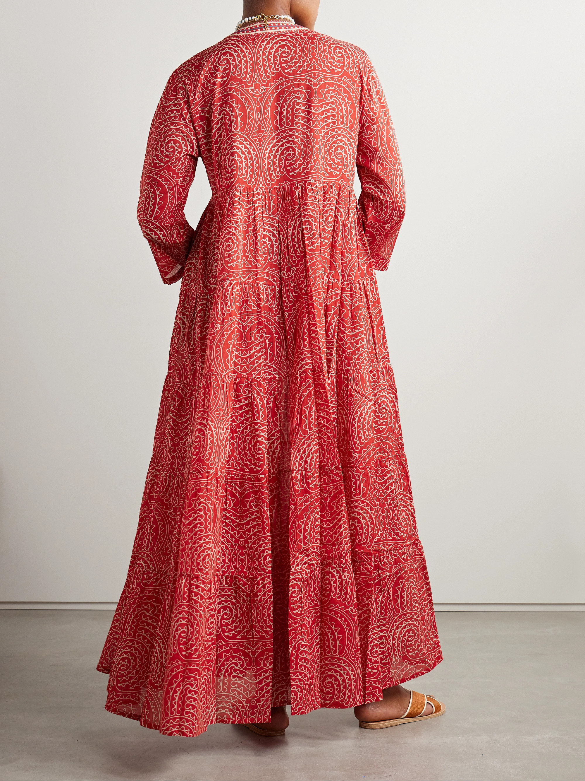 Emporio Sirenuse + NET SUSTAIN Alba printed cotton-voile maxi dress