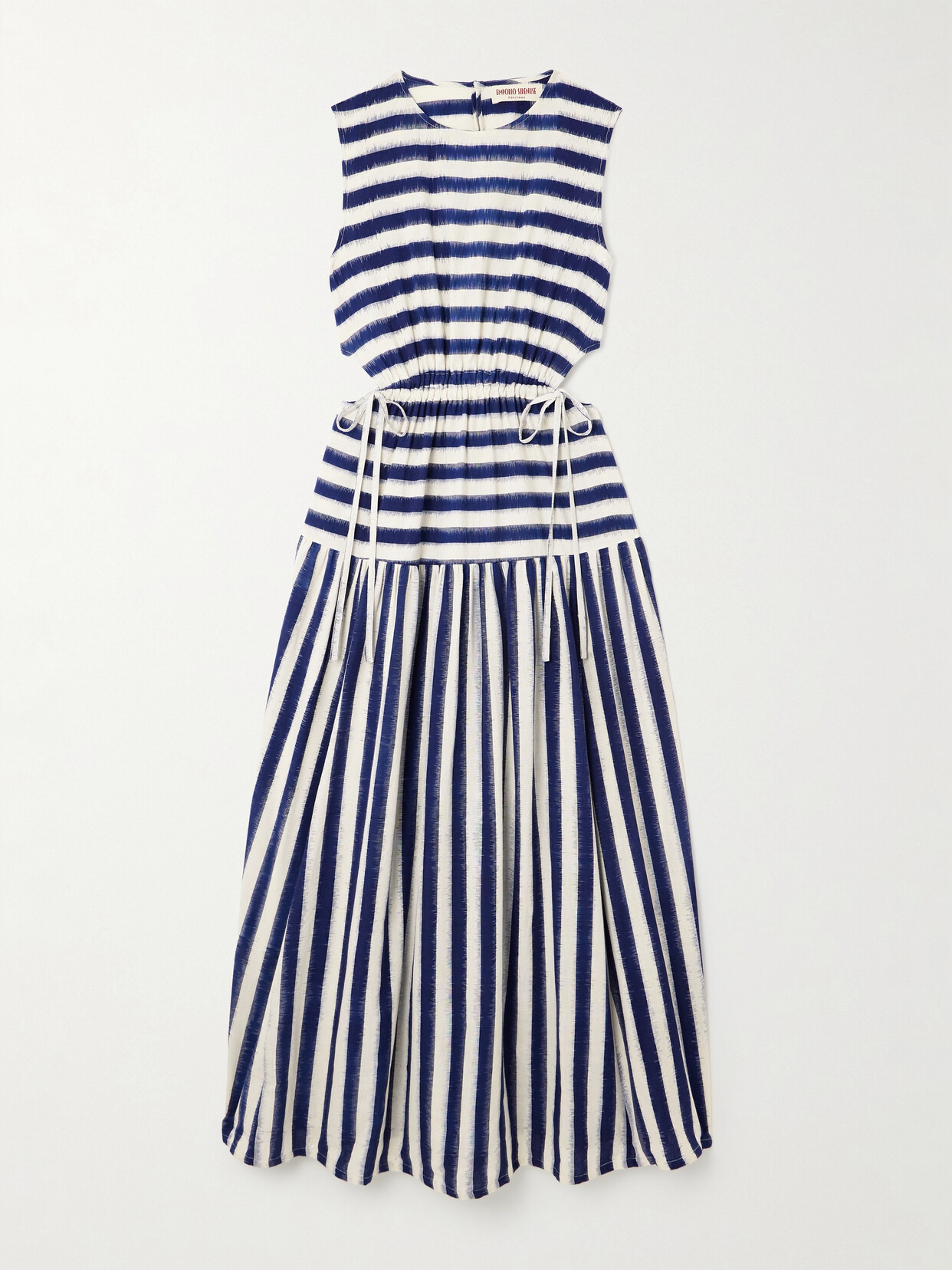 Emporio Sirenuse - + Net Sustain Pulcheria Striped Cotton Maxi Dress - Blue