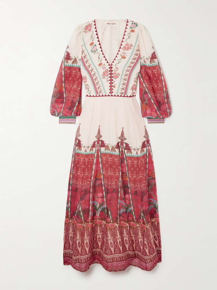 Emporio Sirenuse + Net Sustain Adelaide Printed Cotton-voile Maxi Dress - IT38