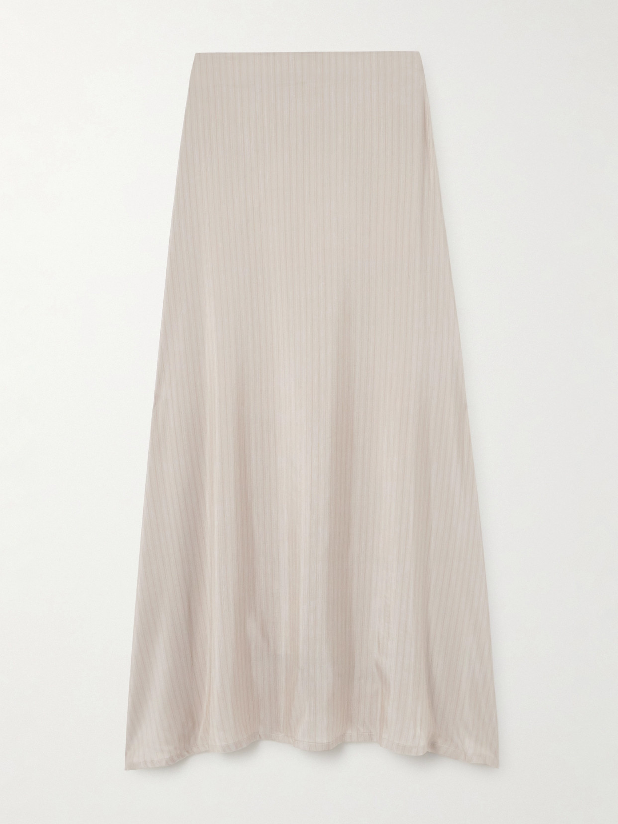 Giuliva Heritage Lena Striped Silk-voile Maxi Skirt In Neutrals