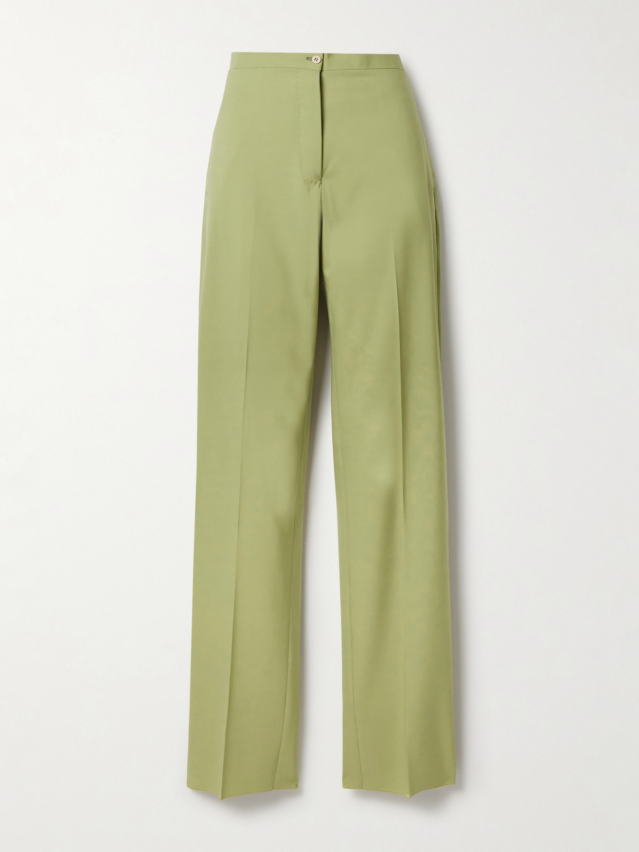 Jason Wu Collection The Janice Wool-twill Straight-leg Pants - Green