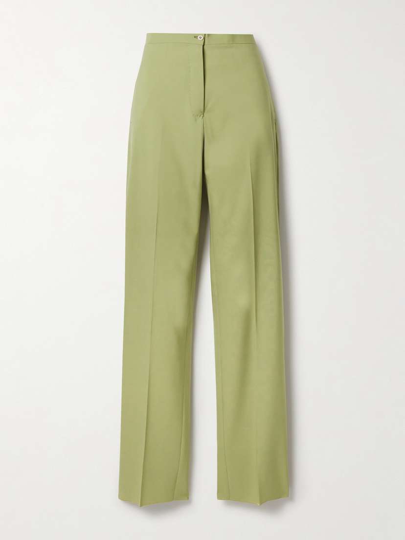 Giuliva Heritage The Janice Wool-twill Straight-leg Pants