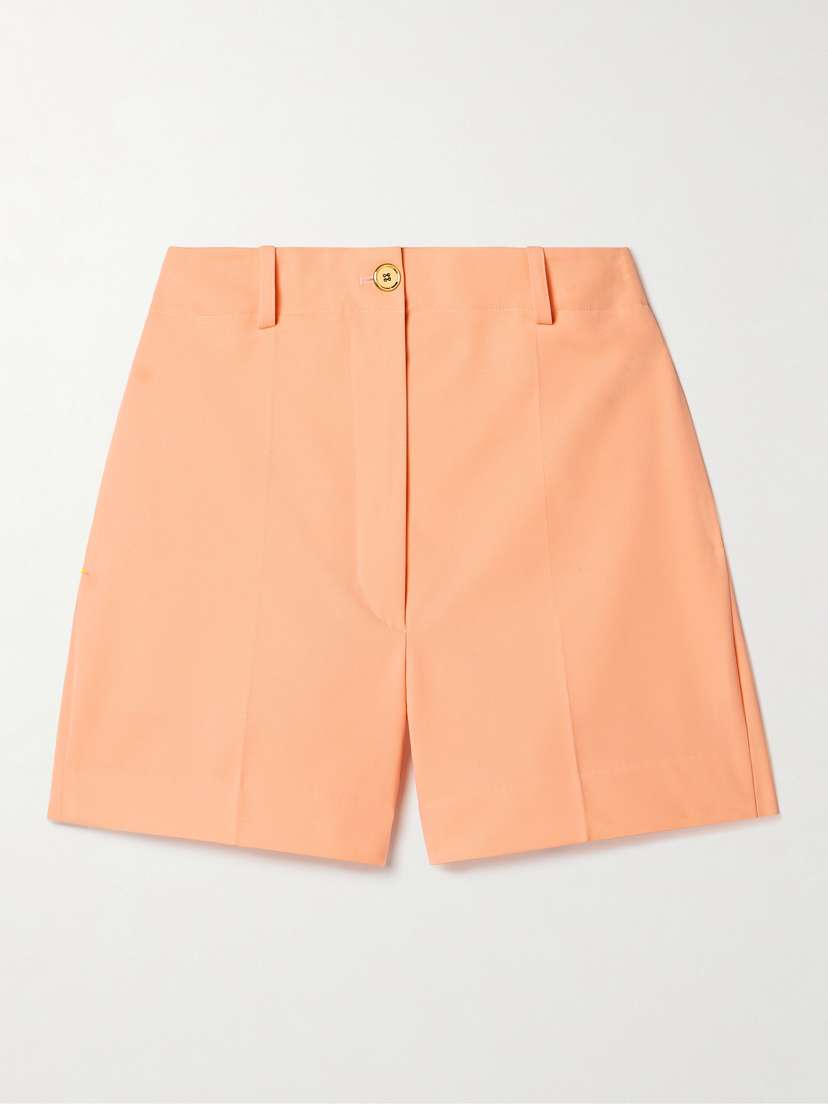 Patou Wool-blend Twill Shorts