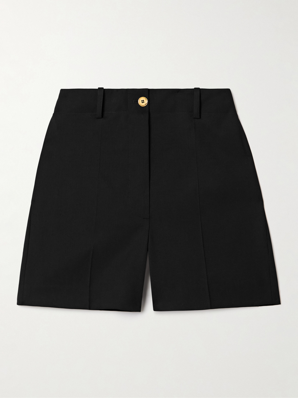 Patou - Wool-blend Twill Shorts - Black