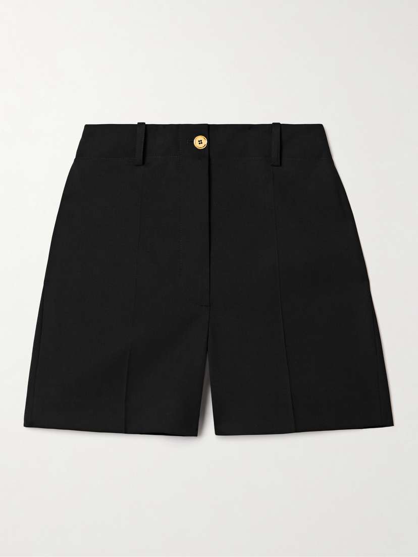 Patou Wool-blend Twill Shorts