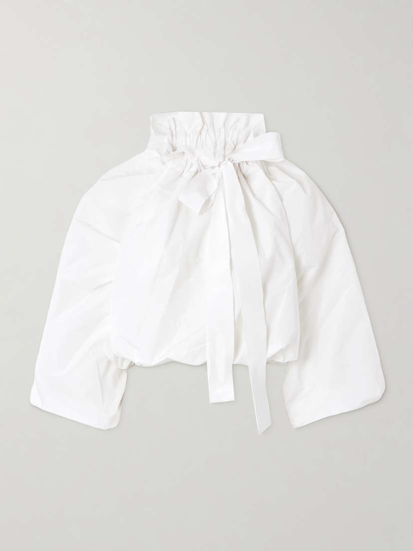 Patou Ruffled Poplin Blouse