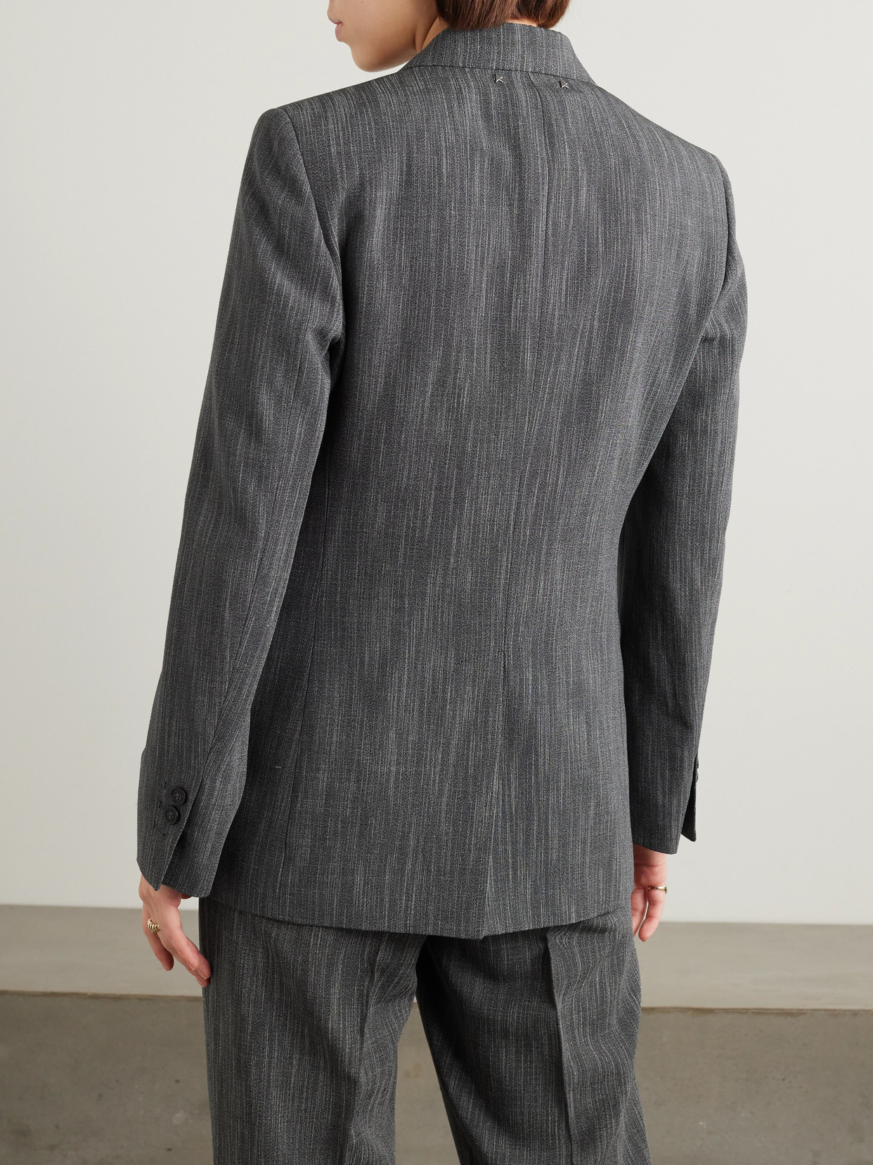 Golden Goose Wool-blend Blazer In Brown
