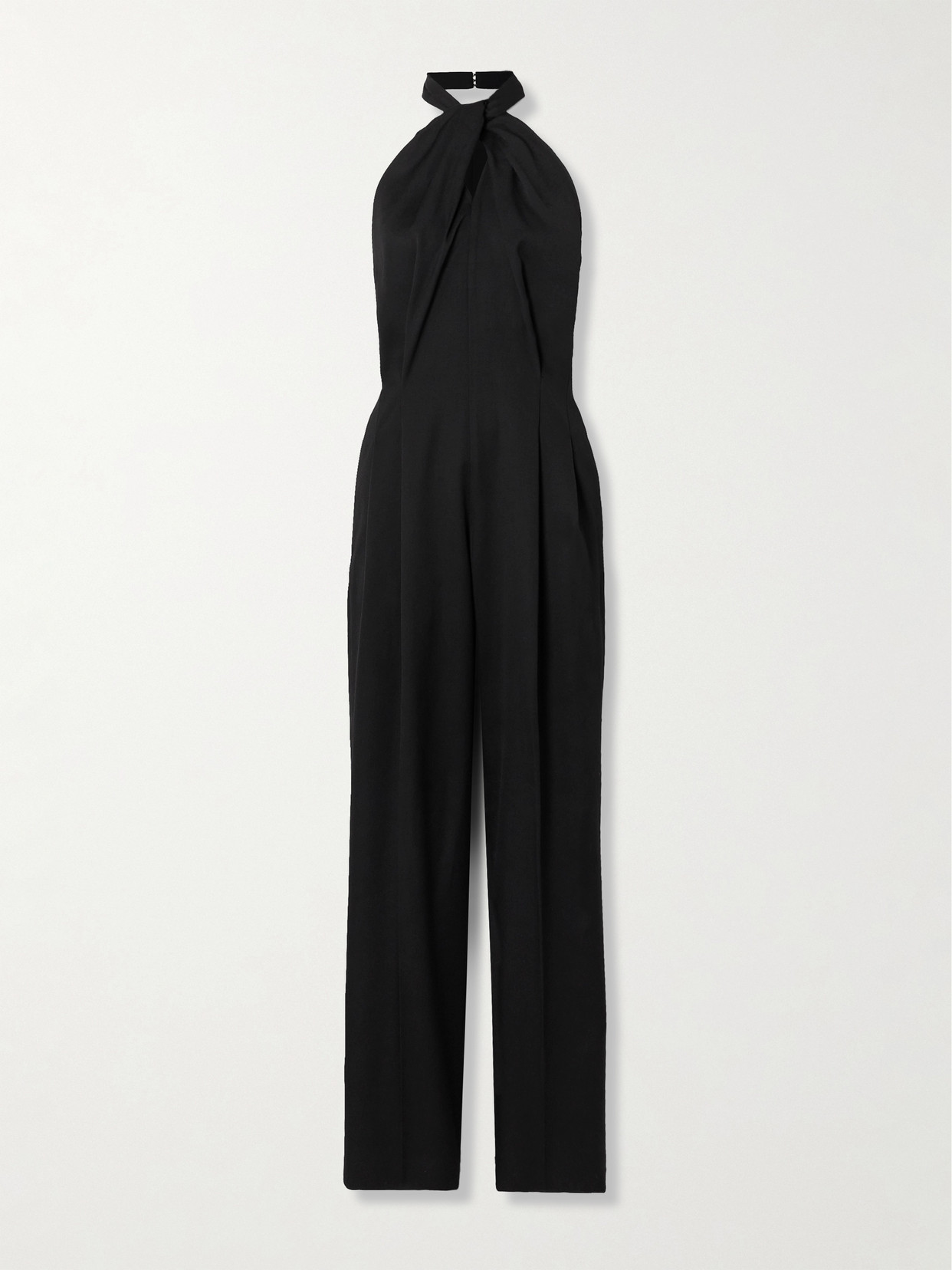 Golden Goose - Journey Cutout Wool-gabardine Halterneck Jumpsuit - Black