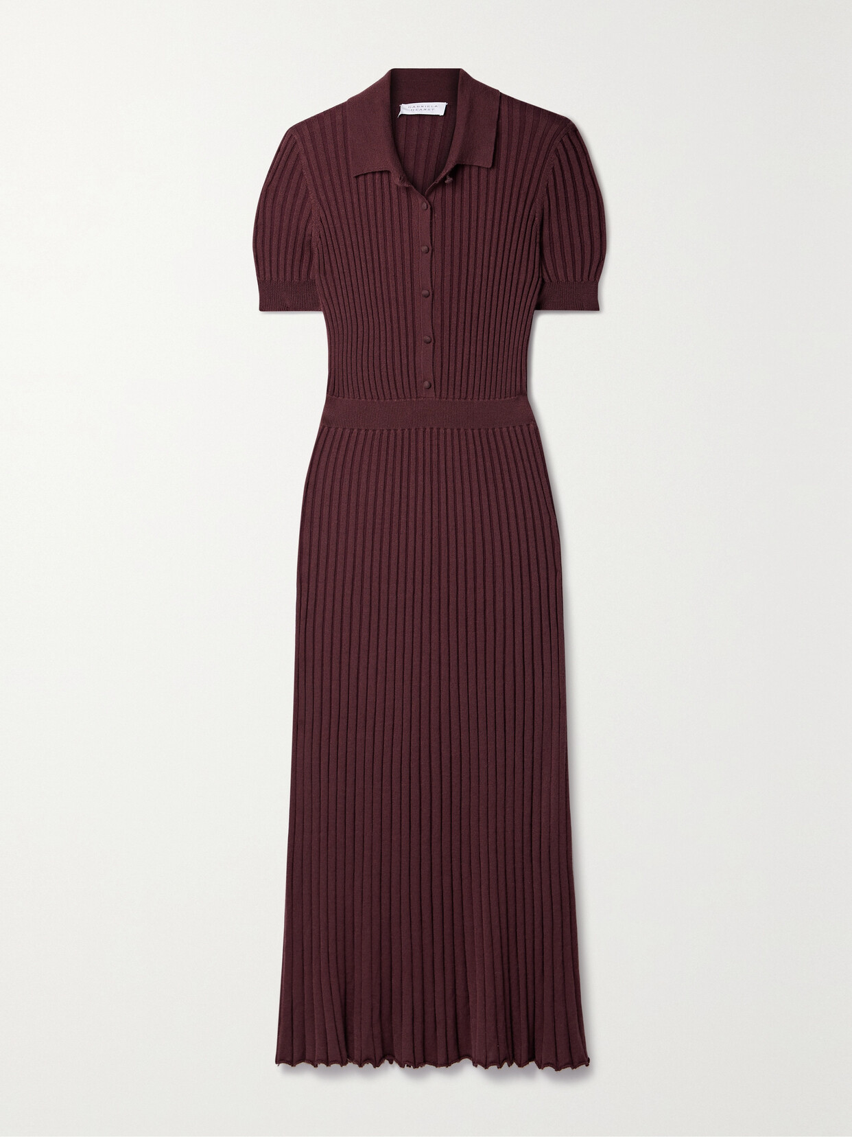 Gabriela Hearst - Amor Ribbed Cashmere And Silk-blend Midi Dress - Red