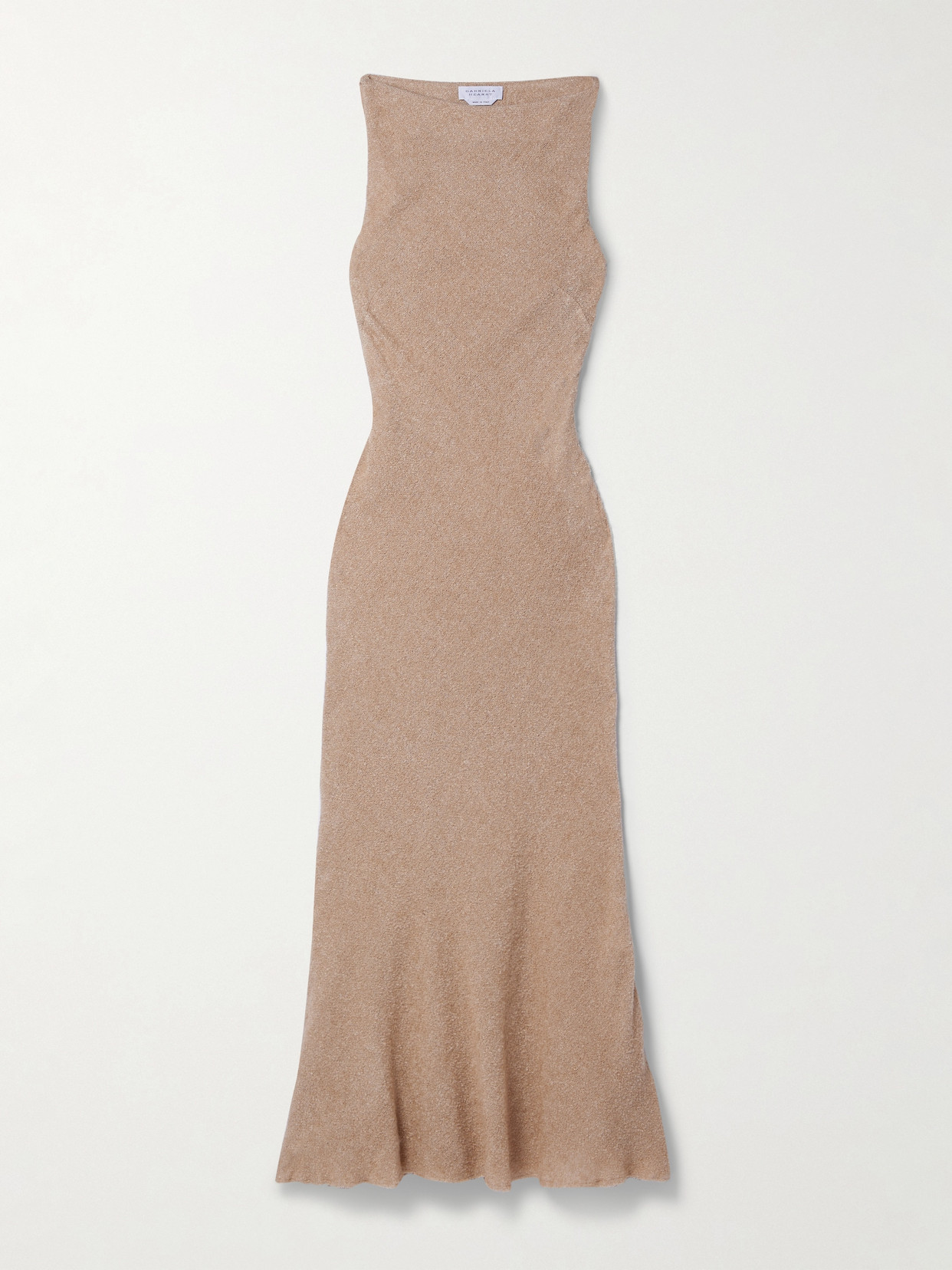 Gabriela Hearst - Seren Gathered Silk-blend Bouclé Maxi Dress - Brown