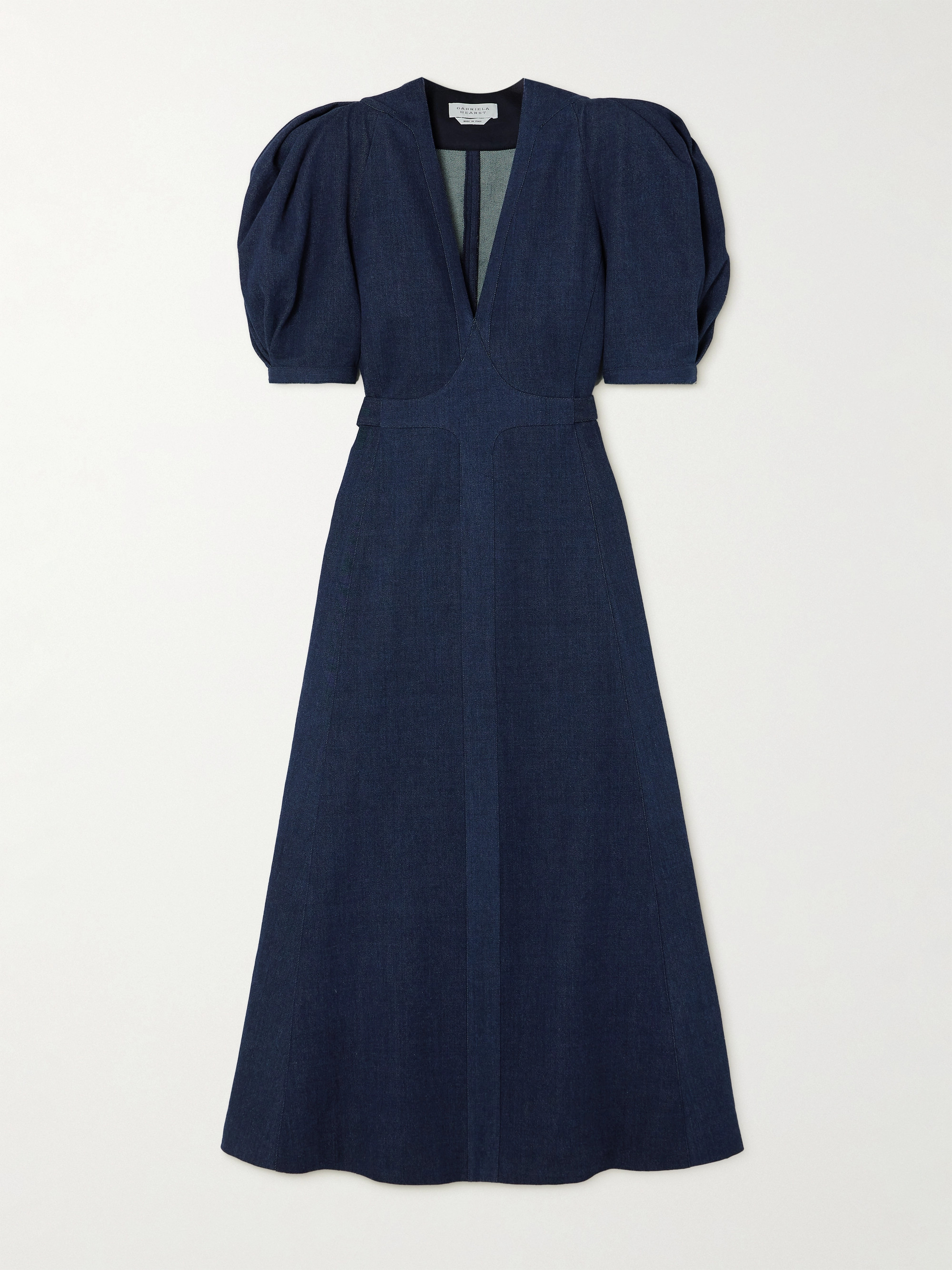 Gabriela Hearst Luz denim midi dress thumbnail