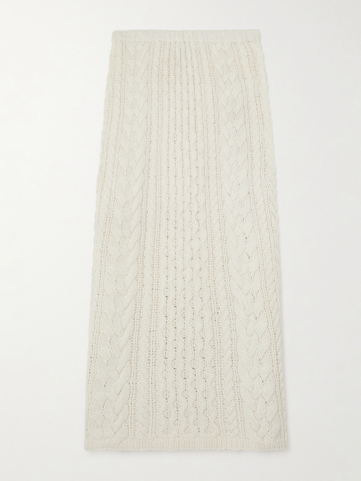 Gabriela Hearst - Callum Cable-knit Cashmere Maxi Skirt - Ivory