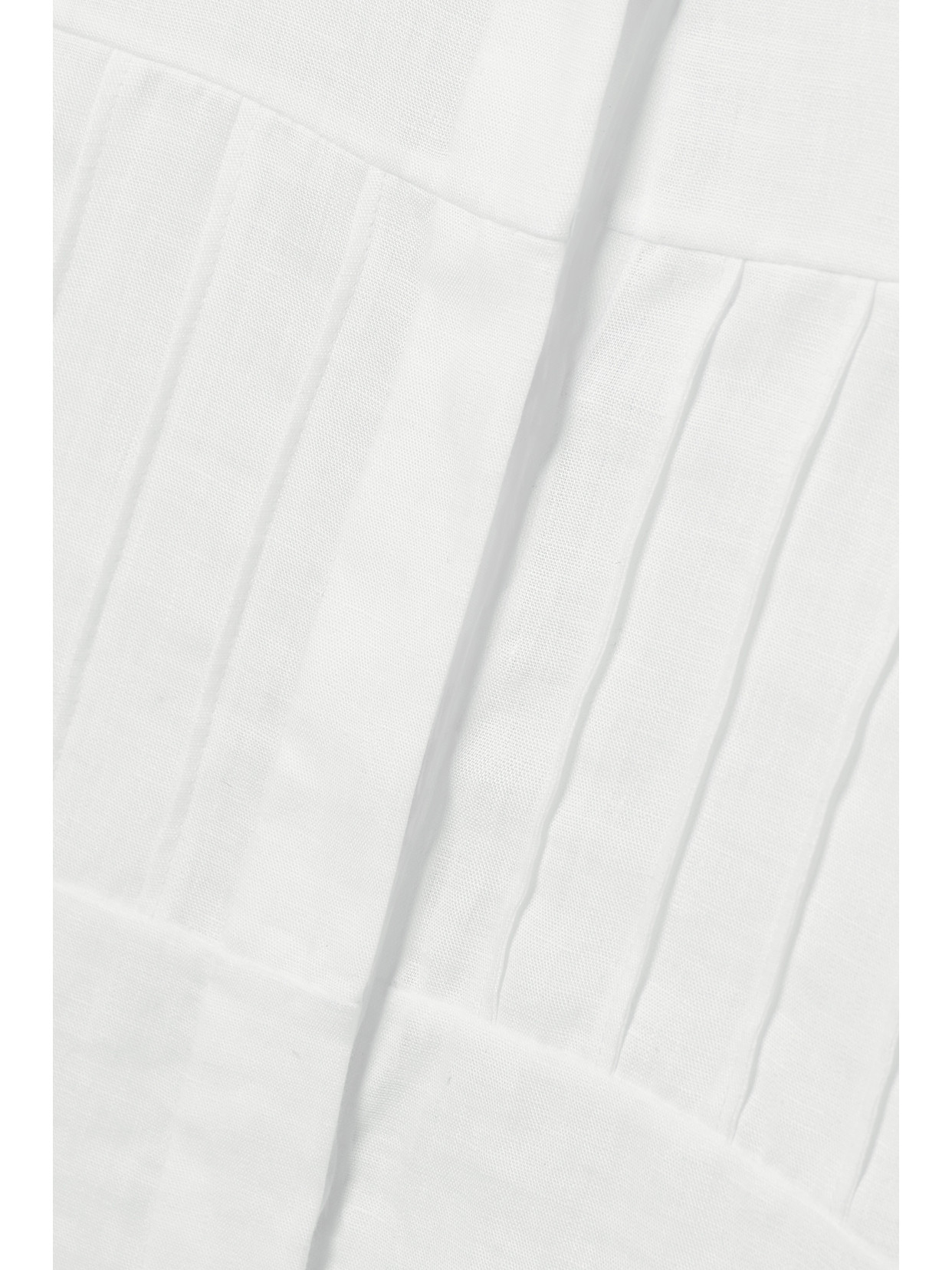 Shop Gabriela Hearst Duff Pleated Linen Shirt In White