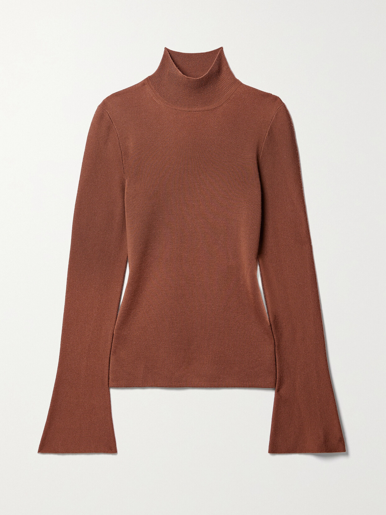 Gabriela Hearst - Straun Wool And Cashmere-blend Turtleneck Top - Brown