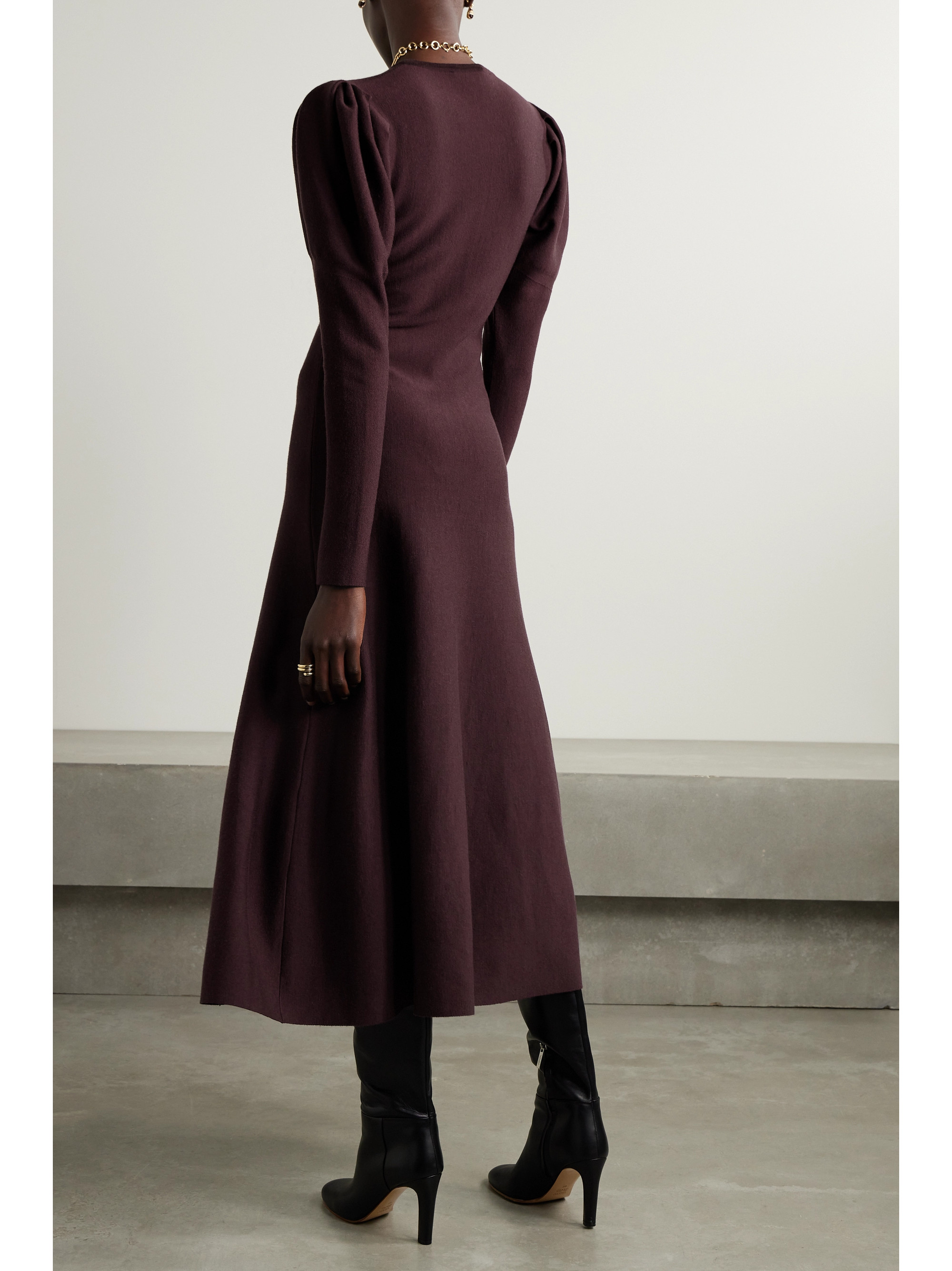Gabriela Hearst Hannah merino wool and cashmere-blend maxi dress thumbnail