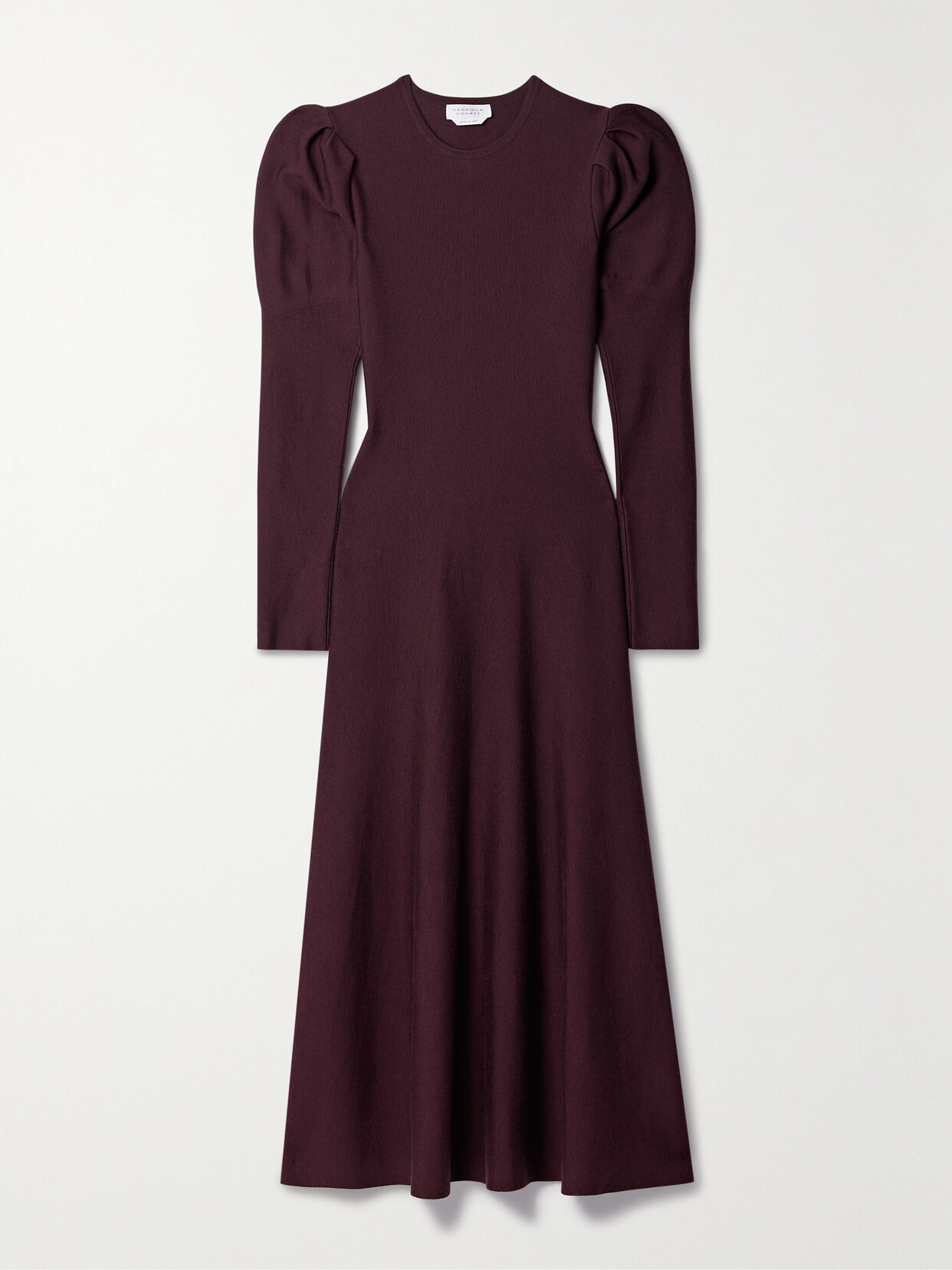 Shop Gabriela Hearst Hannah Merino Wool And Cashmere-blend Maxi Dress In Red