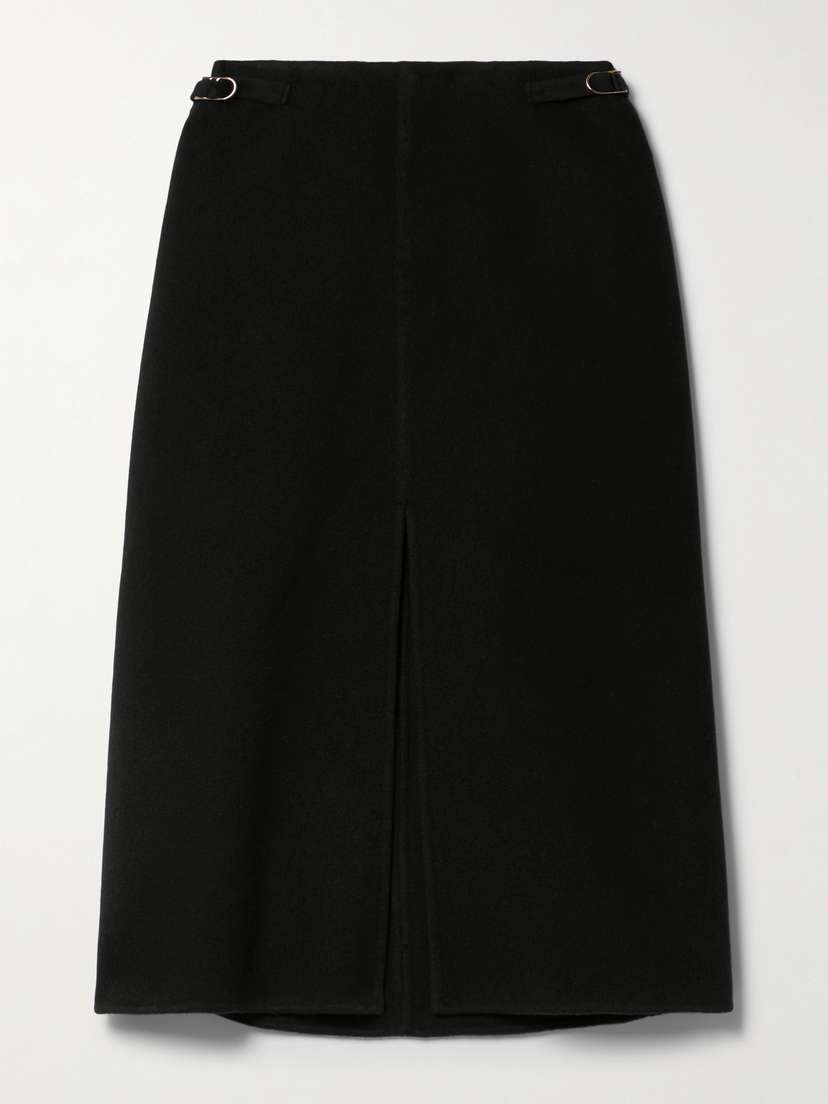 Gabriela Hearst Morelos Cashmere-felt Midi Skirt