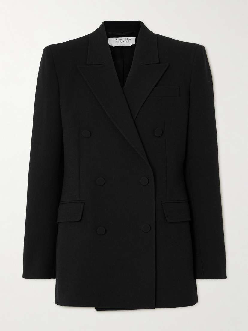 Gabriela Hearst Gavin Double-breasted Wool-crepe Blazer