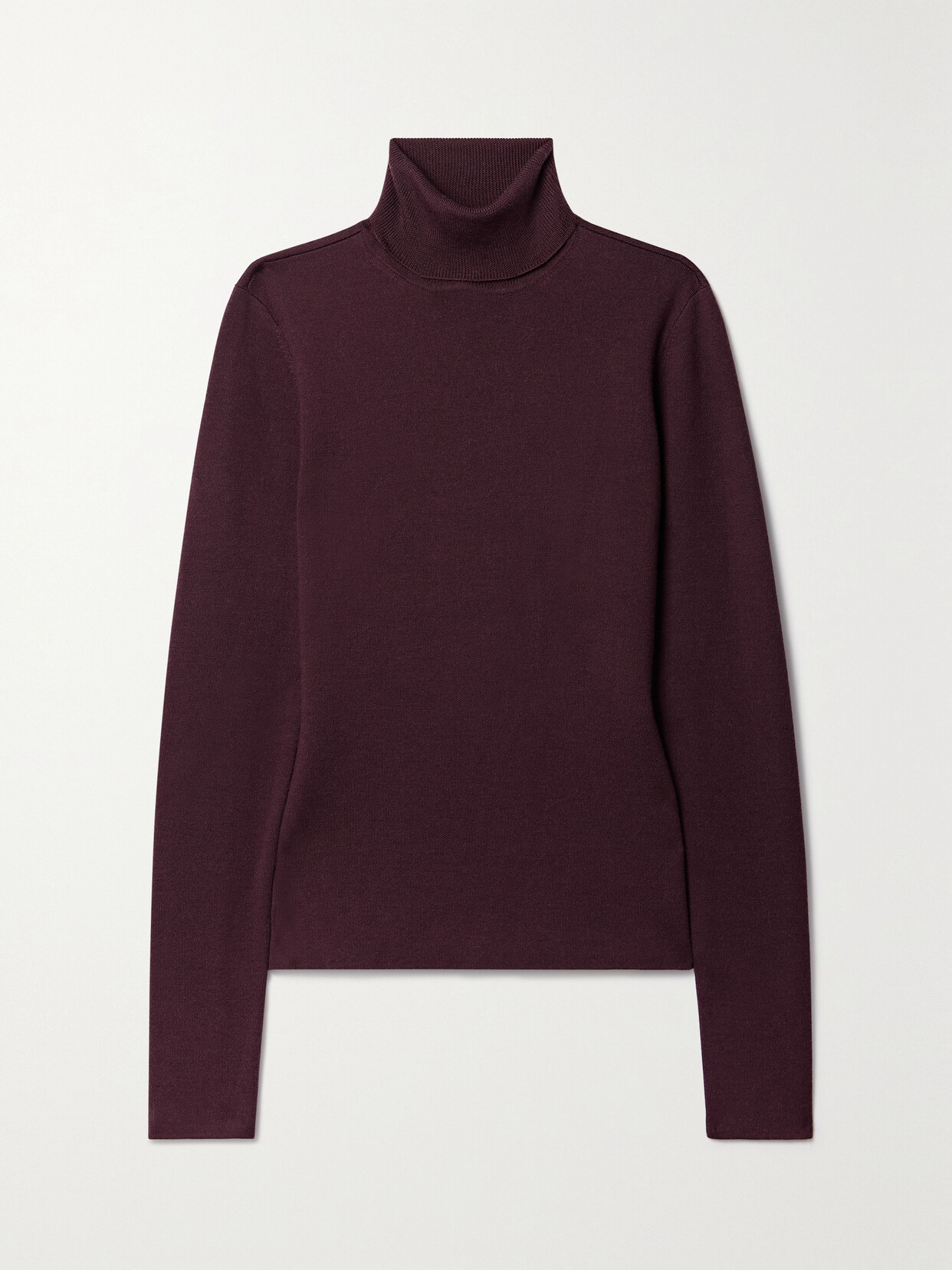 Shop Gabriela Hearst Costa Cashmere And Silk-blend Turtleneck Sweater In Red